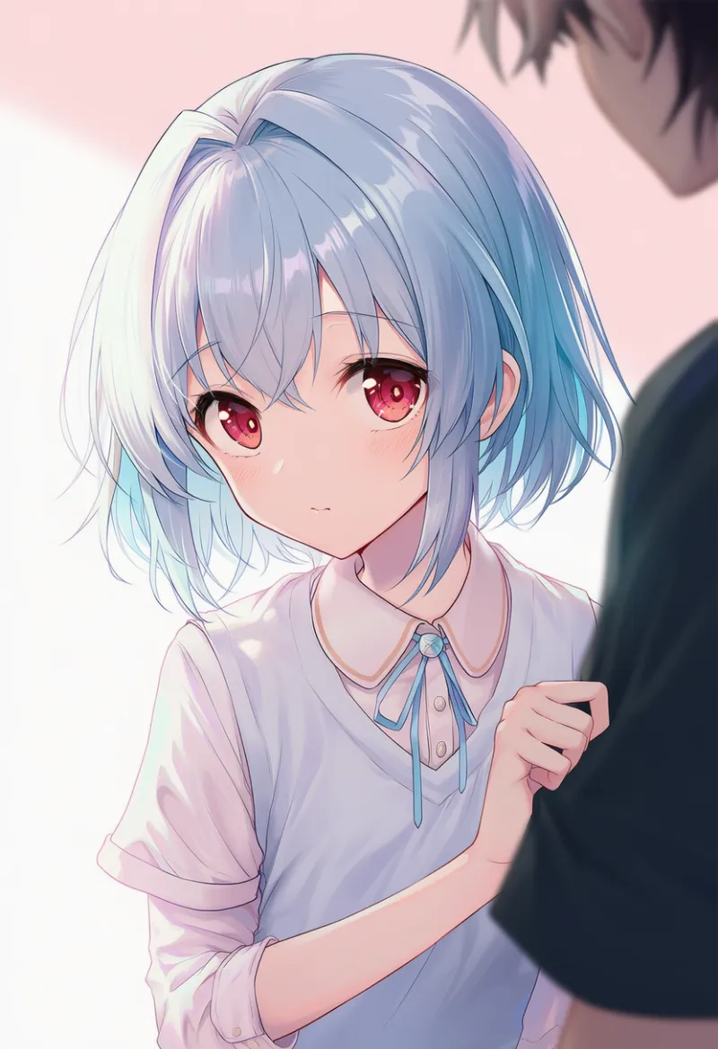 袖を掴むAIイラスト|プロンプト紹介