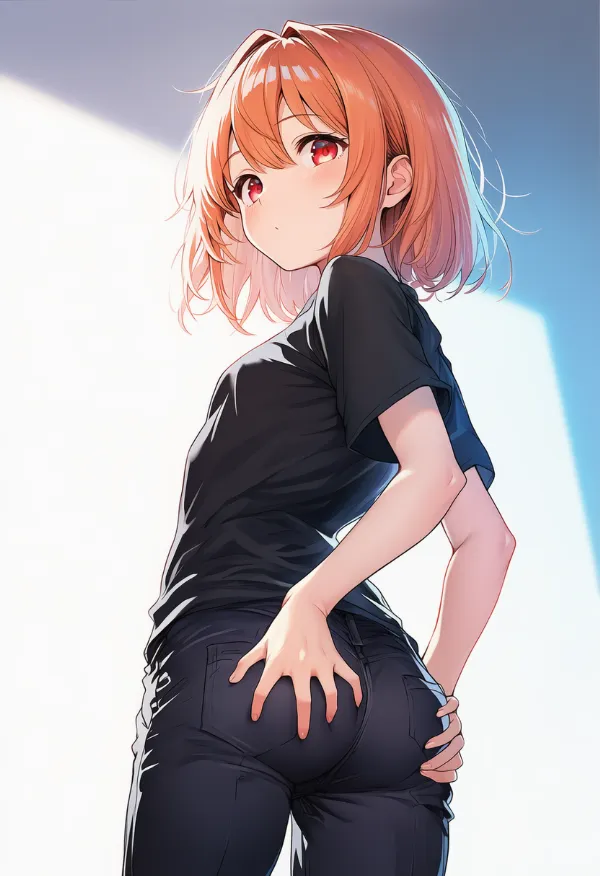 自分の尻を掴むAIイラスト|プロンプト紹介