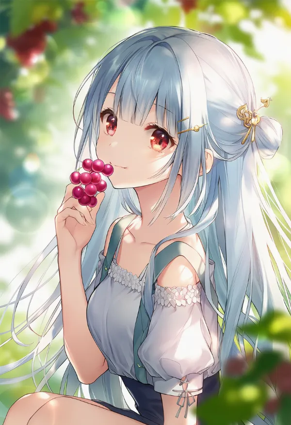 ぶどうのAIイラスト｜プロンプト紹介