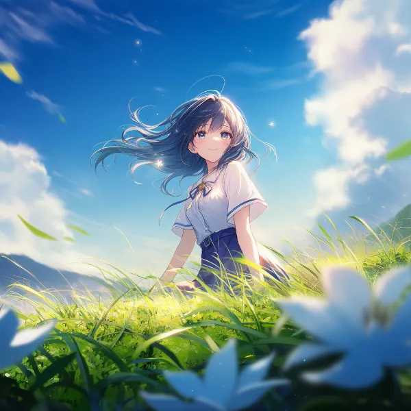 グラスリリーのプロンプト紹介｜野花・AIイラスト