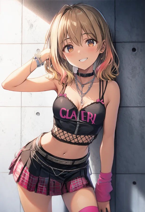 ギャルのAIイラストとプロンプト紹介｜y2kファッションの組み合わせ