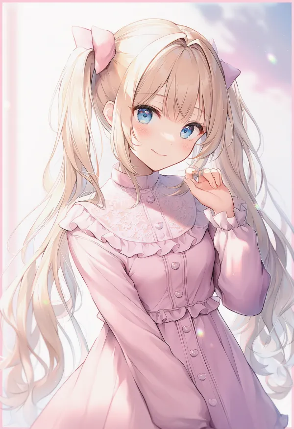 ヘアリボン｜ゆめかわいいコーデ用の小物のプロンプト（AIイラスト）