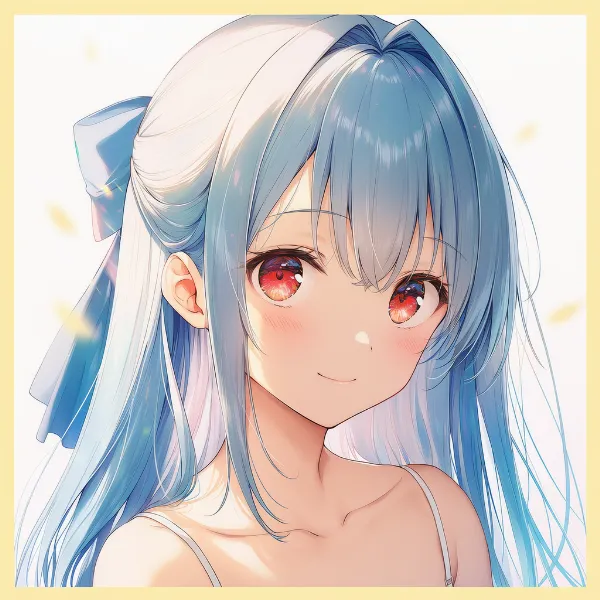 ハーフアップ|髪型プロンプト