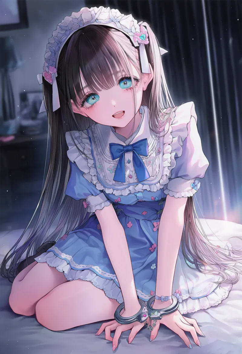 手錠のAIイラスト|病みかわいいファッションアイテムのプロンプト紹介