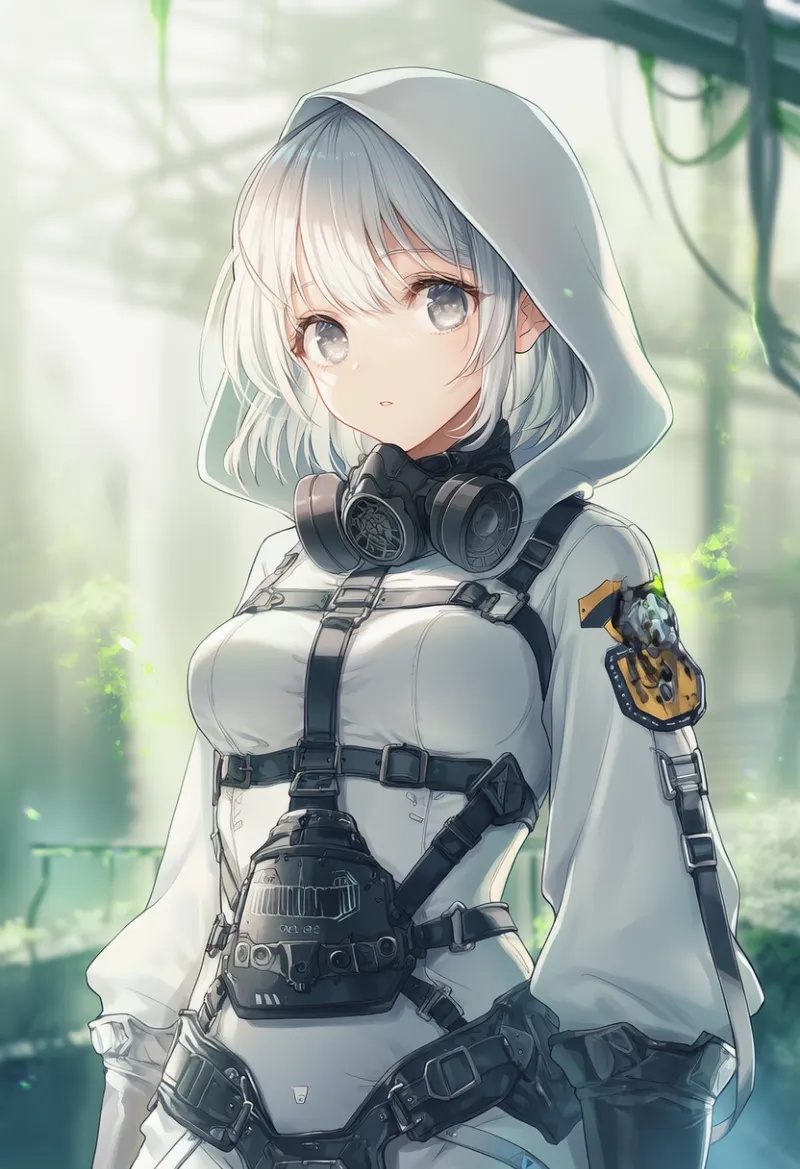 防護服のハーネス|プロンプト紹介・AIイラスト