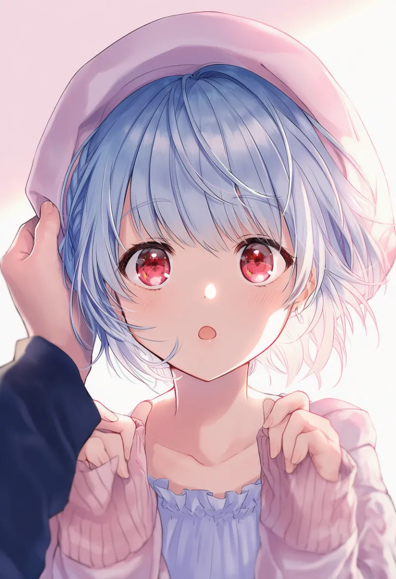 帽子を掴むAIイラスト|プロンプト紹介