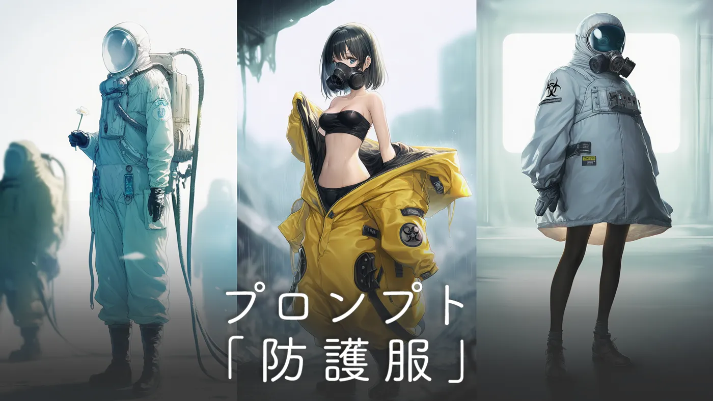 防護服（ハザードスーツ）のプロンプト集