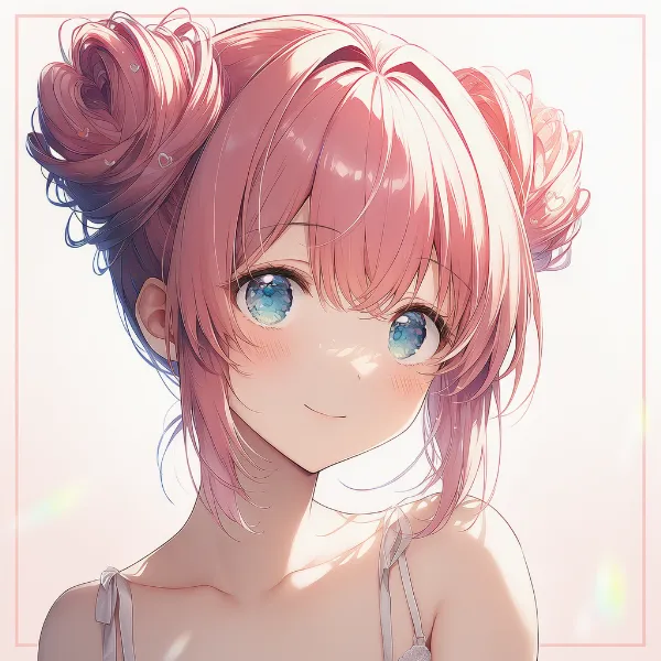 ハートヘアバン|髪型プロンプト