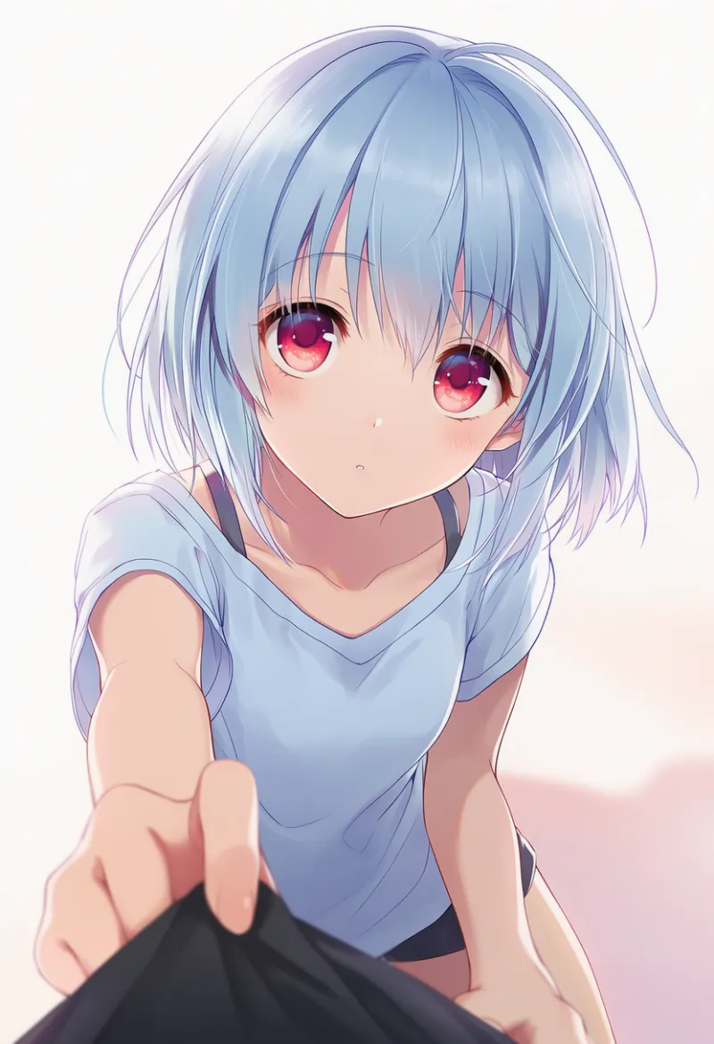 (相手の)裾を掴むAIイラスト|プロンプト紹介