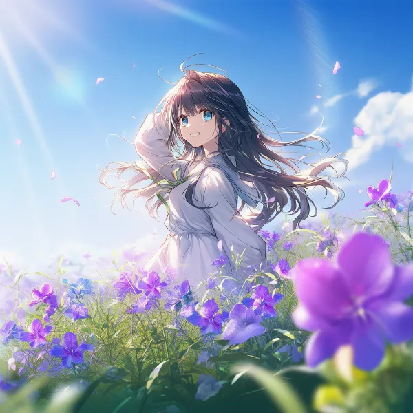 ミスミソウのプロンプト紹介｜野花・AIイラスト