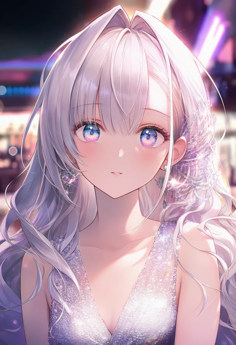 韓国風ゆるふわウェーブレイヤー｜キャバ嬢の髪型プロンプト