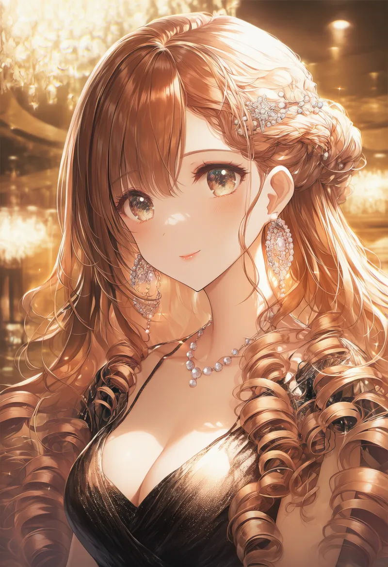 フレンチツイストアップ｜キャバ嬢の髪型プロンプト