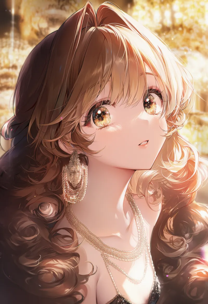 シースルーバングレイヤーロング｜キャバ嬢の髪型プロンプト