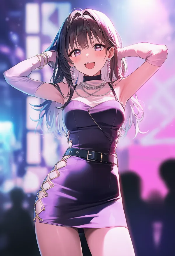 ハイウエストベルトのプロンプトとAIイラスト