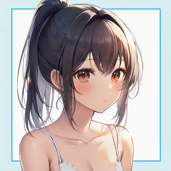 ハイポニー|髪型プロンプト