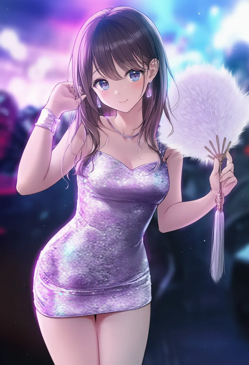 羽根扇子(ジュリ扇)のプロンプトとAIイラスト