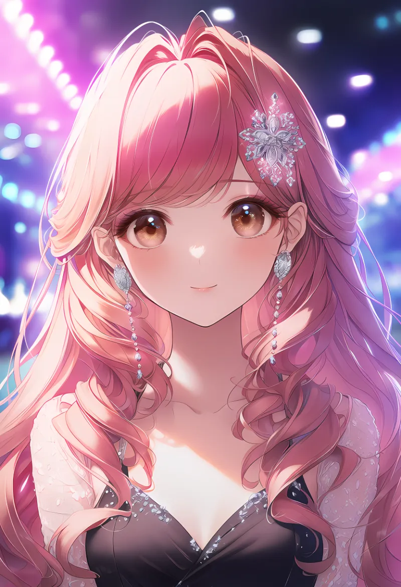 キャバ嬢の盛り髪プロンプトとAIイラスト