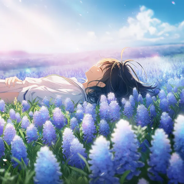 ヒヤシンスのプロンプト紹介｜球根花・AIイラスト