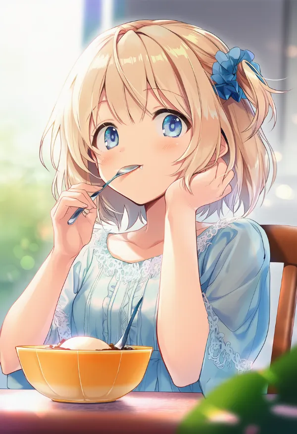 アイスクリームのAIイラスト｜プロンプト紹介