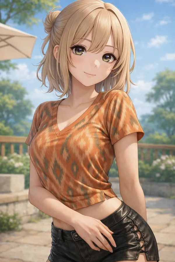 イカット柄の服プロンプト｜AIイラスト