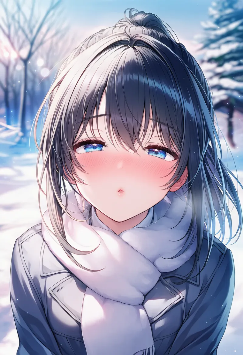 viewerに向かってキスを迫る:incoming kiss|AIイラスト用プロンプト