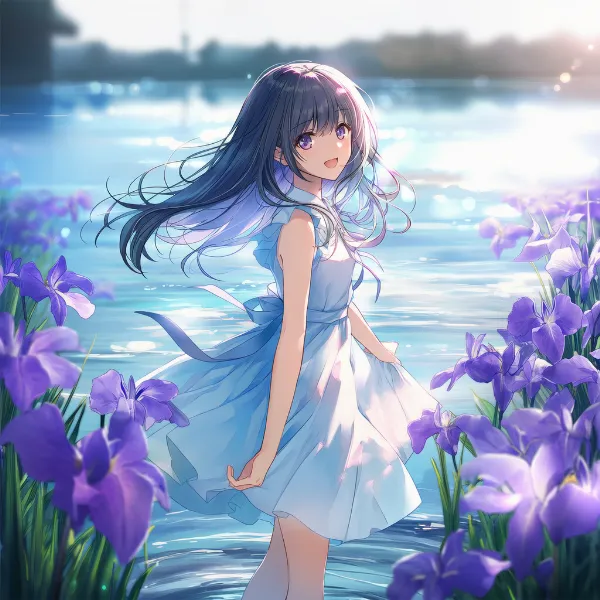 アイリスのプロンプト紹介｜球根花・AIイラスト