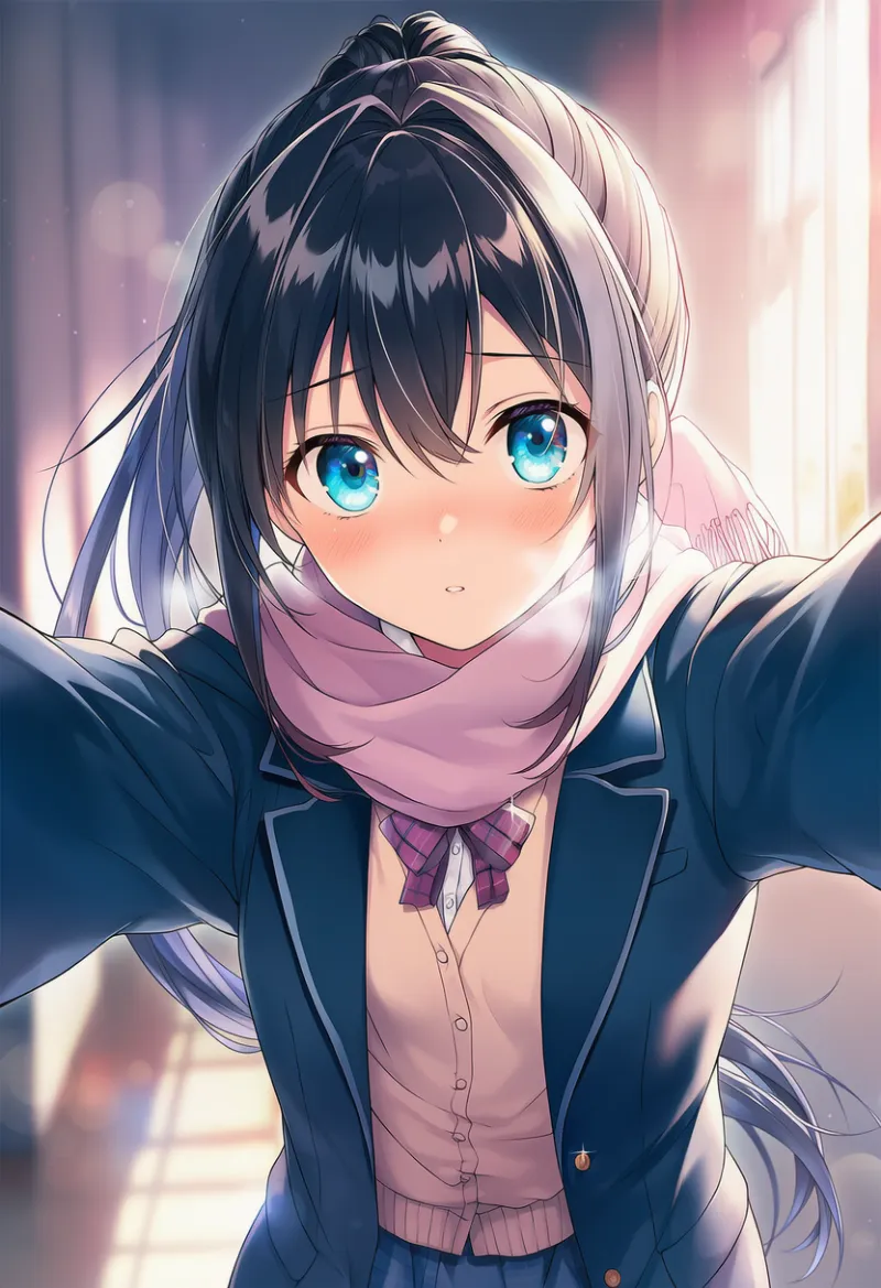 viewerを壁ドン:kabedon on viewer|AIイラスト用プロンプト