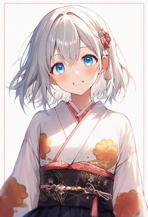 菊文柄の服プロンプト｜AIイラスト