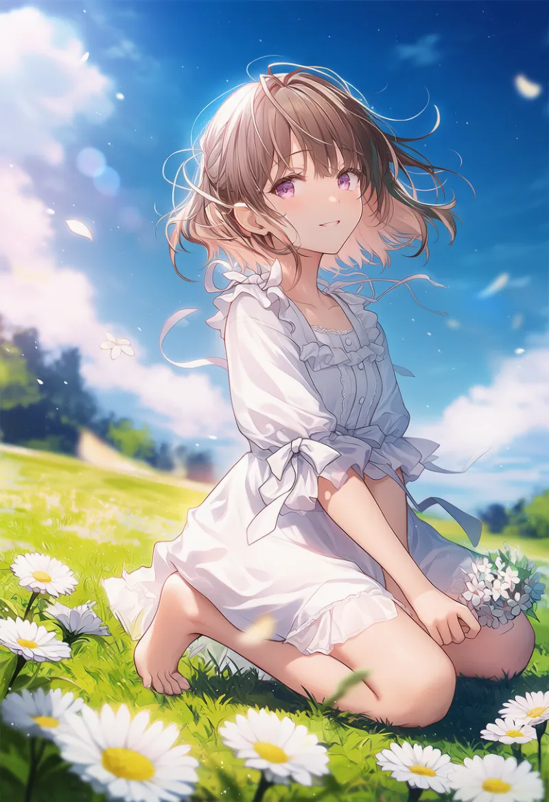 跪く（ひざまずく）｜プロンプト紹介