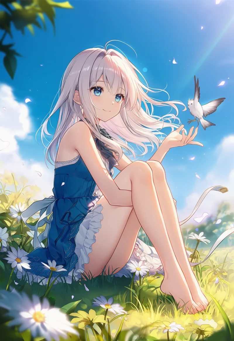 膝を立てる｜プロンプト紹介