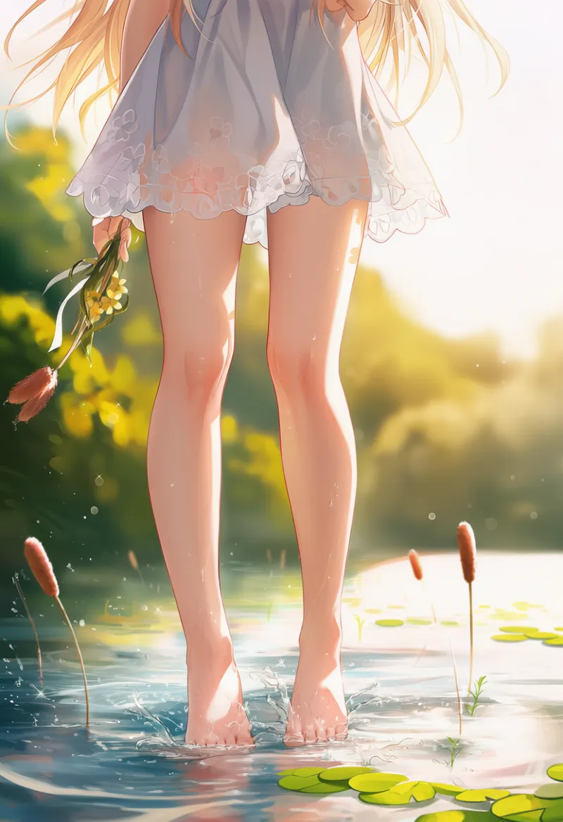 膝を再現したAIイラスト｜プロンプト紹介