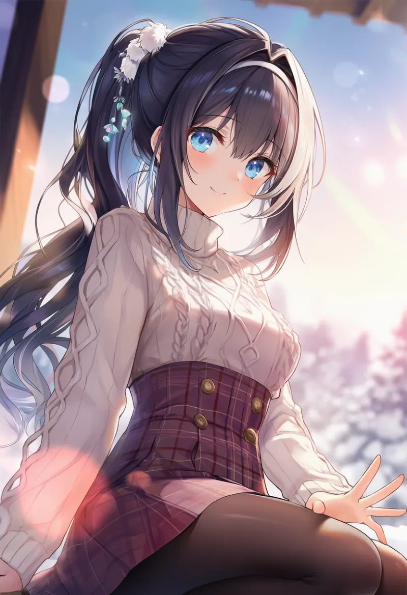 膝枕に誘う:lap pillow invitation|AIイラスト用プロンプト