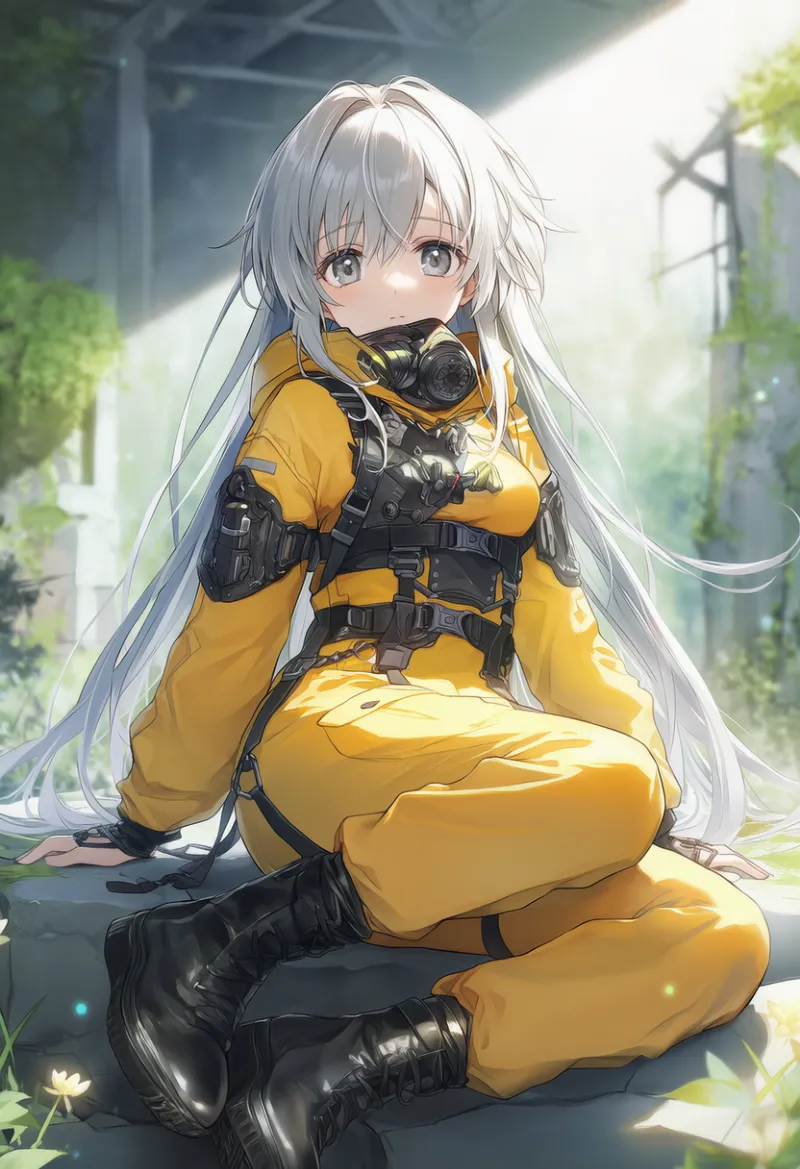 ラバー製のブーツ|プロンプト紹介・AIイラスト