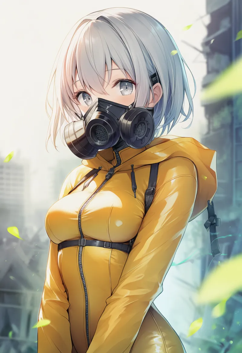 ラバー製の防護服|プロンプト紹介・AIイラスト