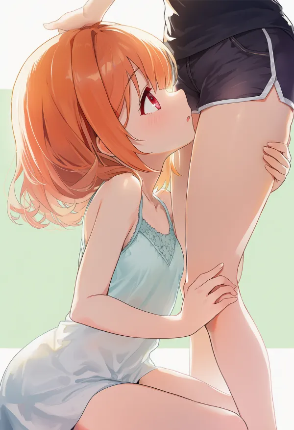 両足を掴むAIイラスト|プロンプト紹介