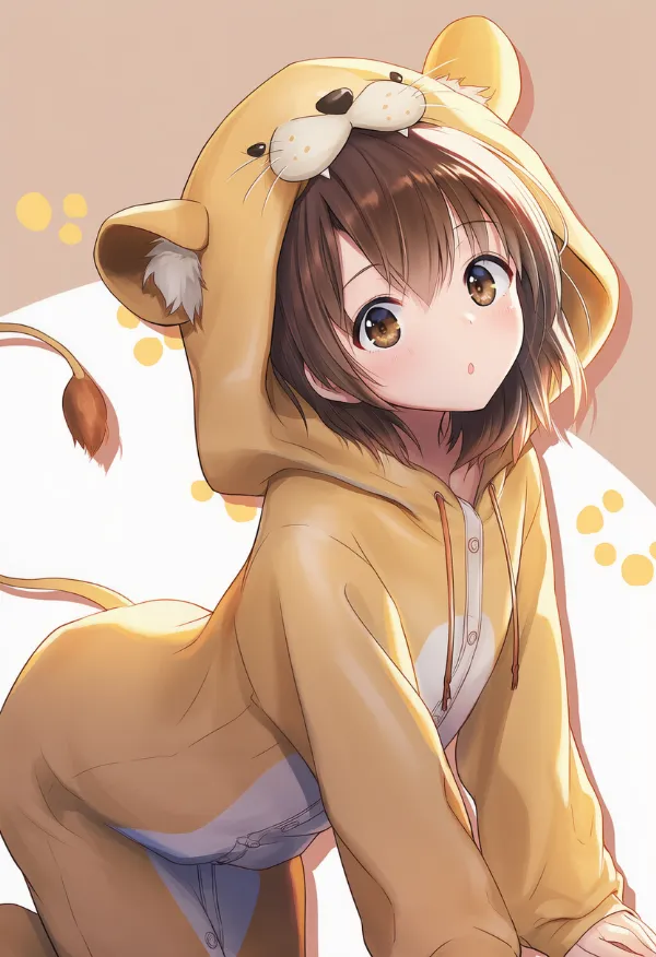 ライオンの動物コスプレのプロンプト｜AIイラスト