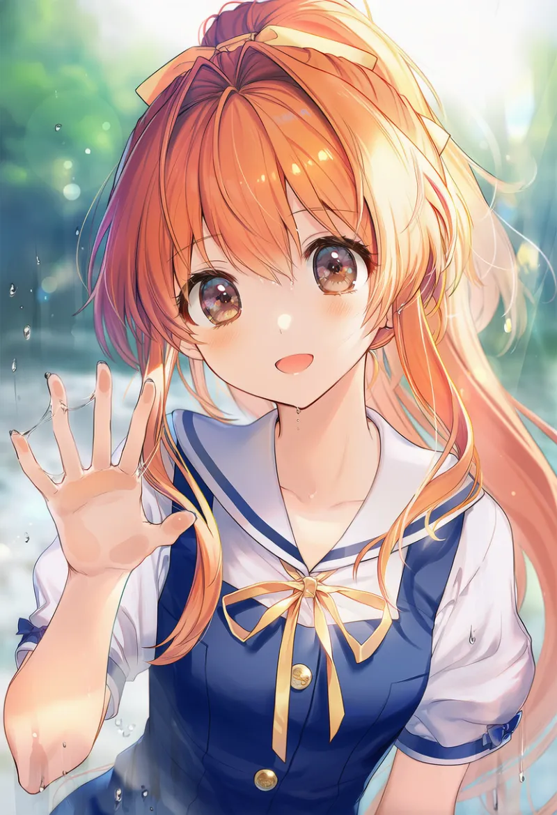 第四の壁に液体が付く:liquid on fourth wall|AIイラスト用プロンプト