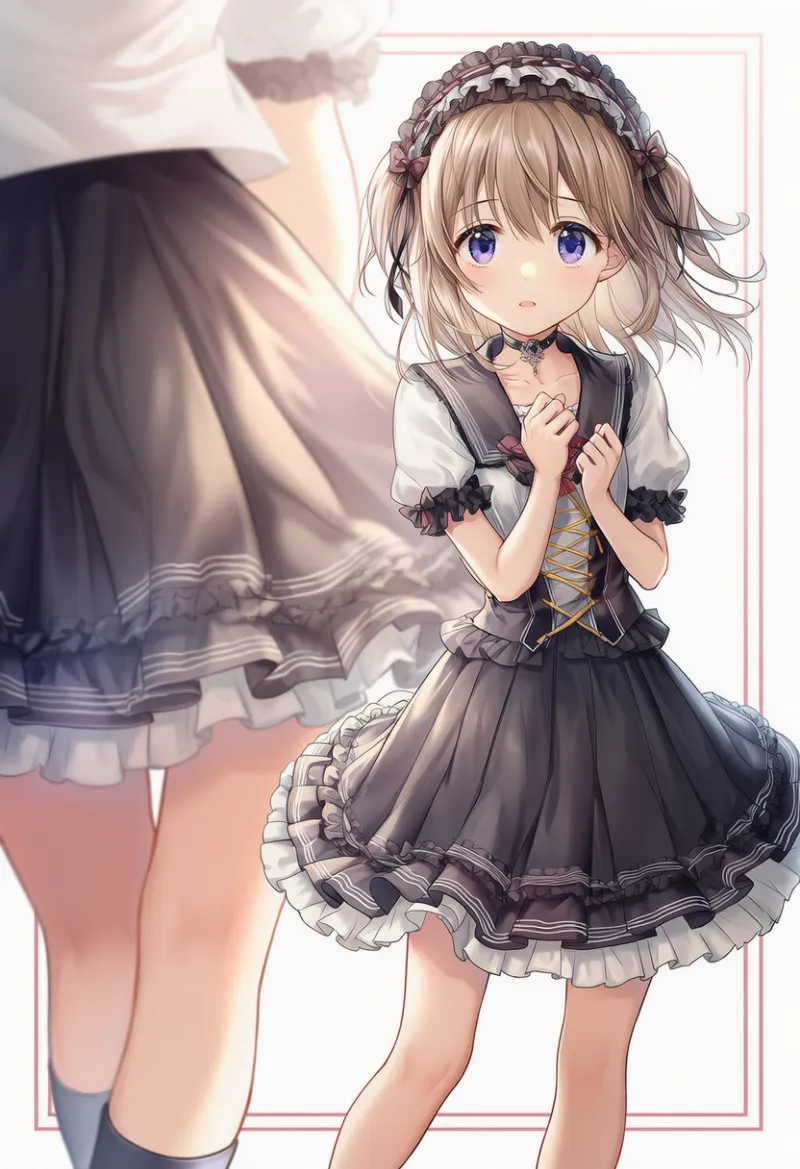 セーラー服タイプのロリータプロンプトとAIイラスト