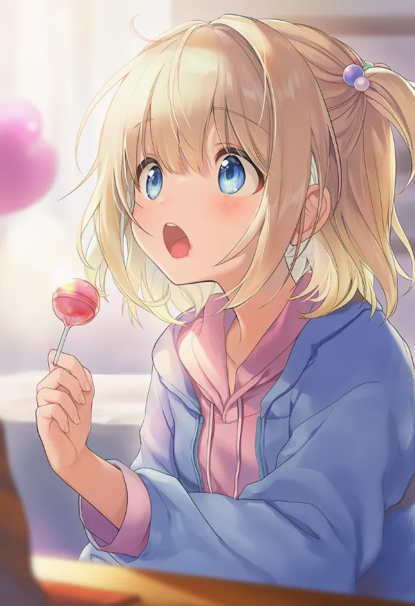 ペロペロキャンディのAIイラスト｜プロンプト紹介