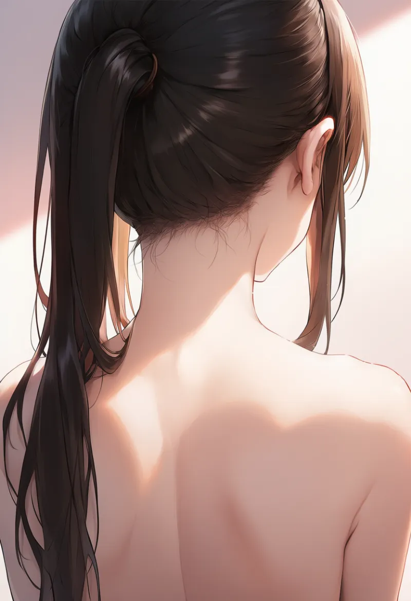 うなじの後れ毛のAIイラストとプロンプト紹介