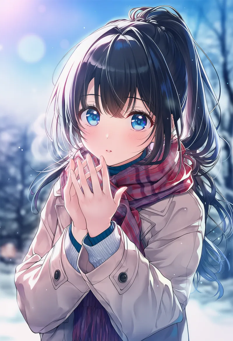 直視・カメラ目線:looking at viewer|AIイラスト用プロンプト