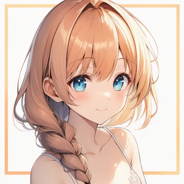 低めブレイドロング|髪型プロンプト