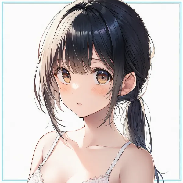 ローポニー|髪型プロンプト