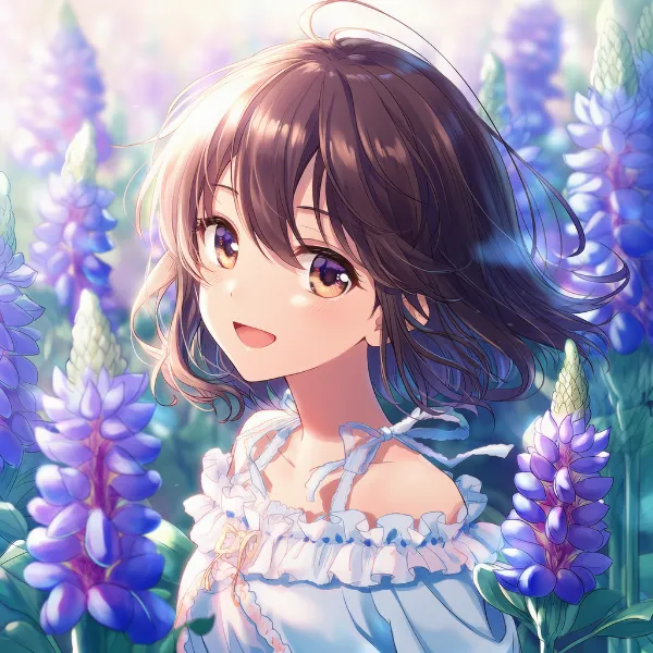 ルピナスのプロンプト紹介｜多年草の花・AIイラスト