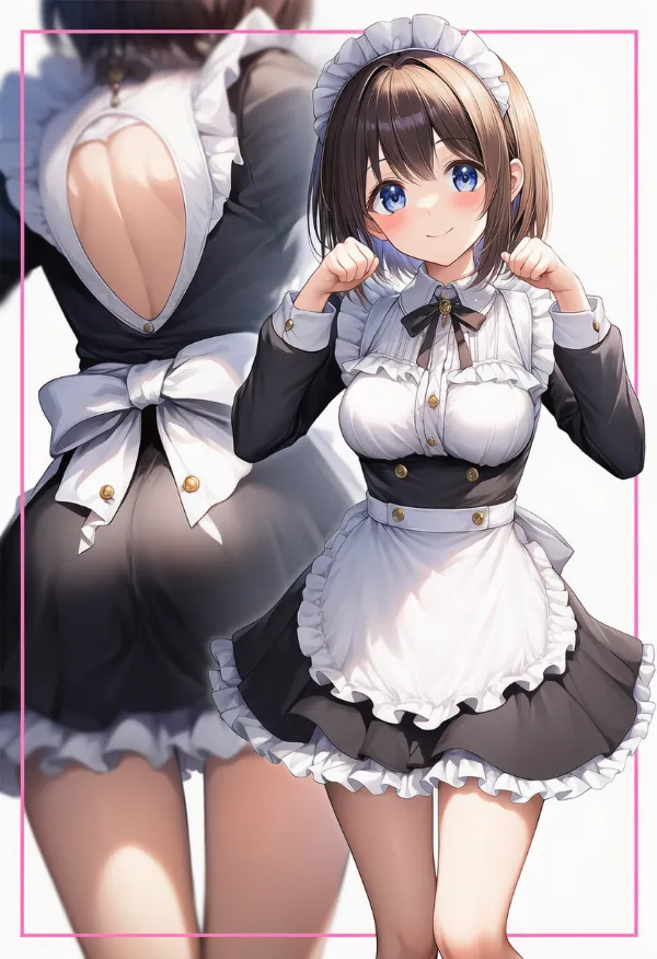 メイド服の服装プロンプト|AIイラスト