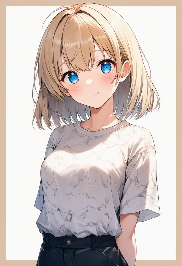 大理石柄の服プロンプト｜AIイラスト