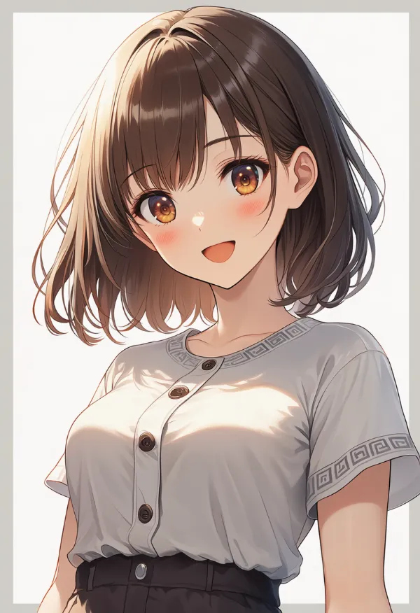 ミアンダー柄の服プロンプト｜AIイラスト