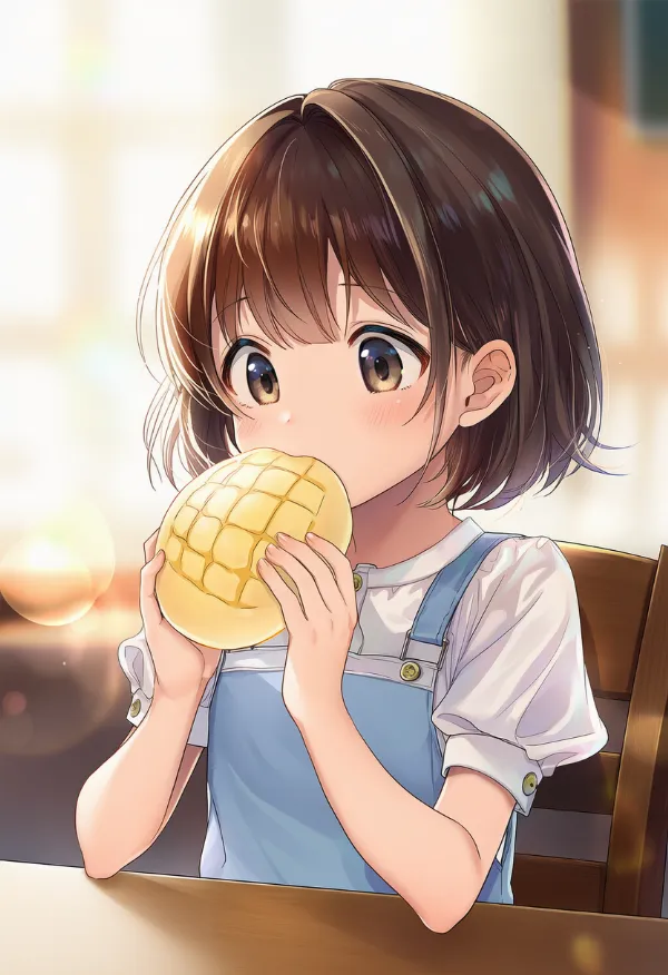 メロンパンのAIイラスト｜プロンプト紹介