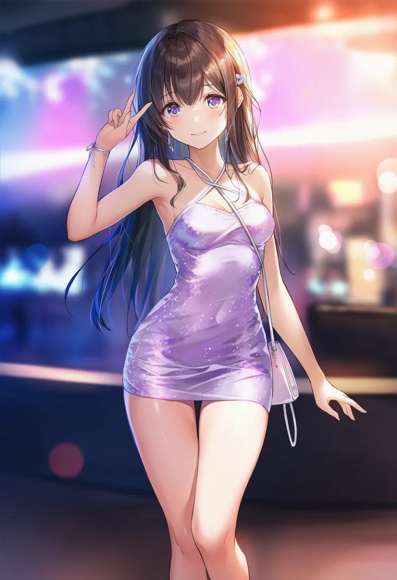 マイクロドレスのプロンプトとAIイラスト作例