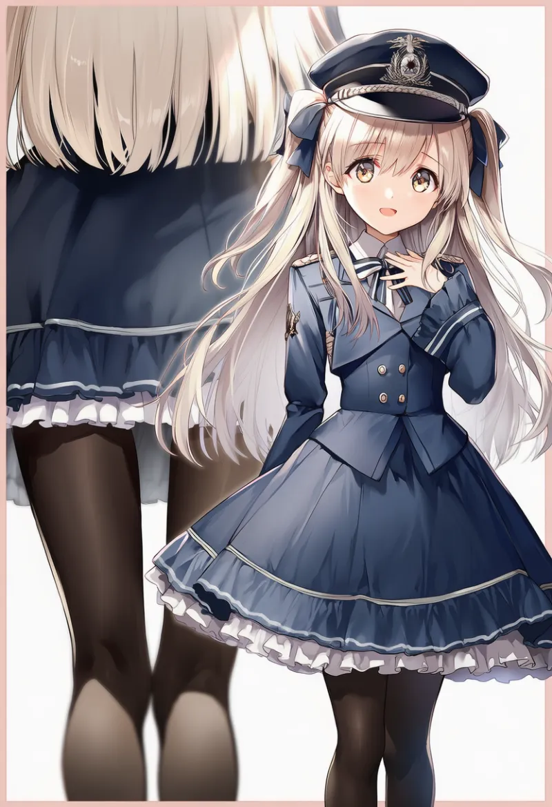 ミリタリーロリータのプロンプトとAIイラスト作例